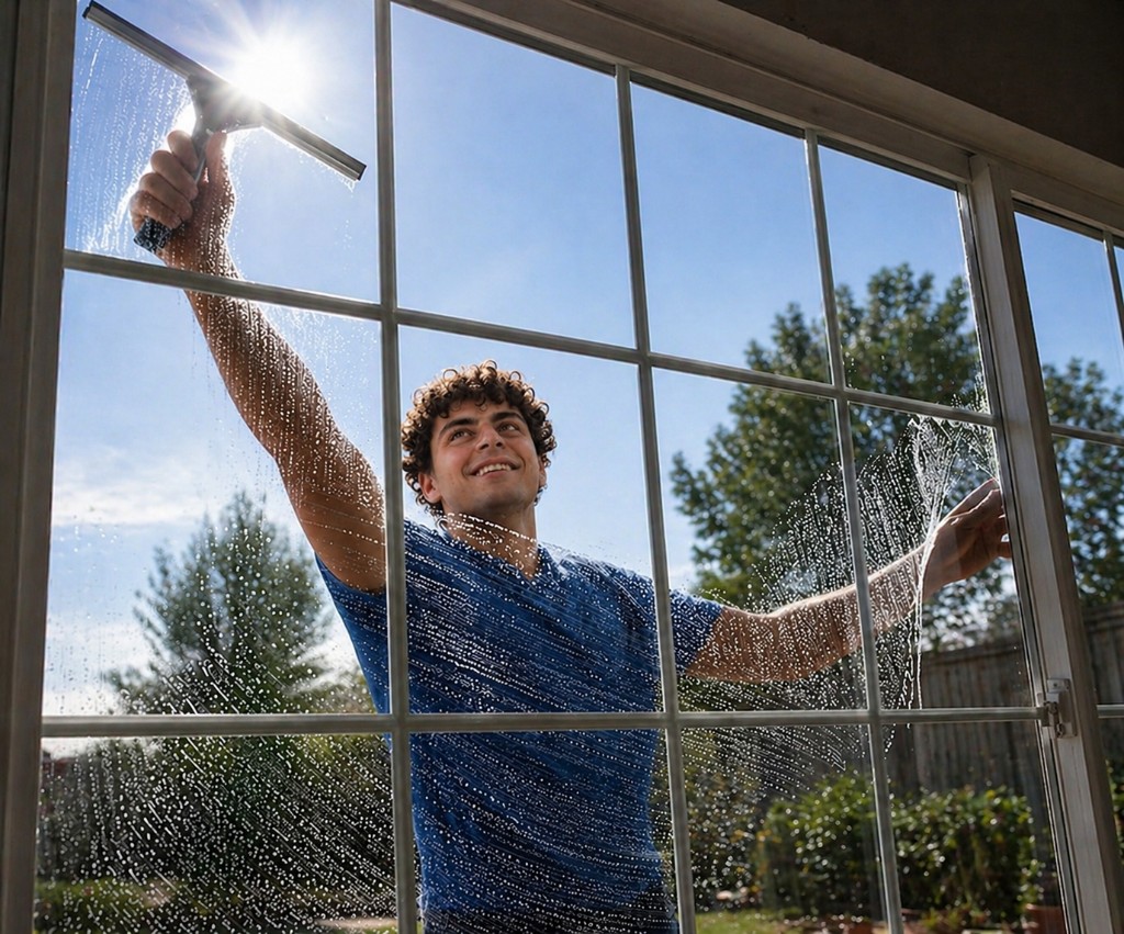 Lavage de vitres intérieures